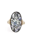  Zirkonium 14k žluté zlato Vintage style vrc113y